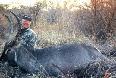 Samuels with waterbuck